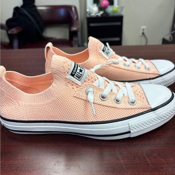 Converse Shoes - Converse Coral Knit Low-Top Sneakers